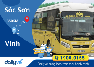 Vé xe từ Sóc Sơn đi Vinh