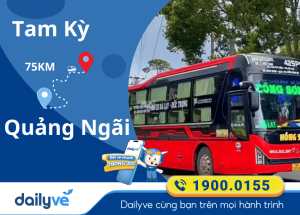 Vé xe từ Tam Kỳ đi Quảng Ngãi