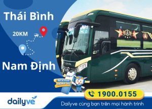 Vé xe từ Thái Bình đi Nam Định