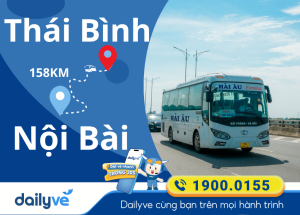 Vé xe từ Thái Bình đi Nội Bài