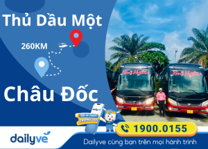 Vé xe từ Thủ Dầu Một đi Châu Đốc