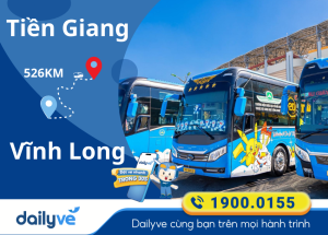 Vé xe từ Tiền Giang đi Vĩnh Long