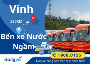 Vé xe từ Vinh đi Bến xe Nước Ngầm