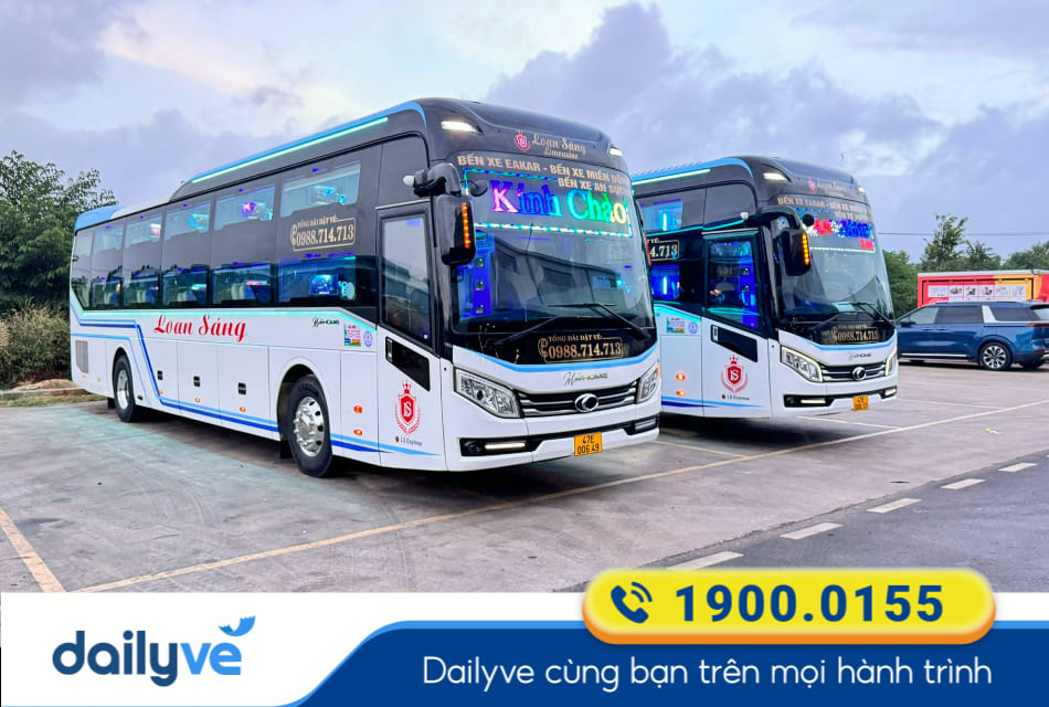 Nhà xe Loan Sáng từ Đắk Lắk đi Tân Uyên