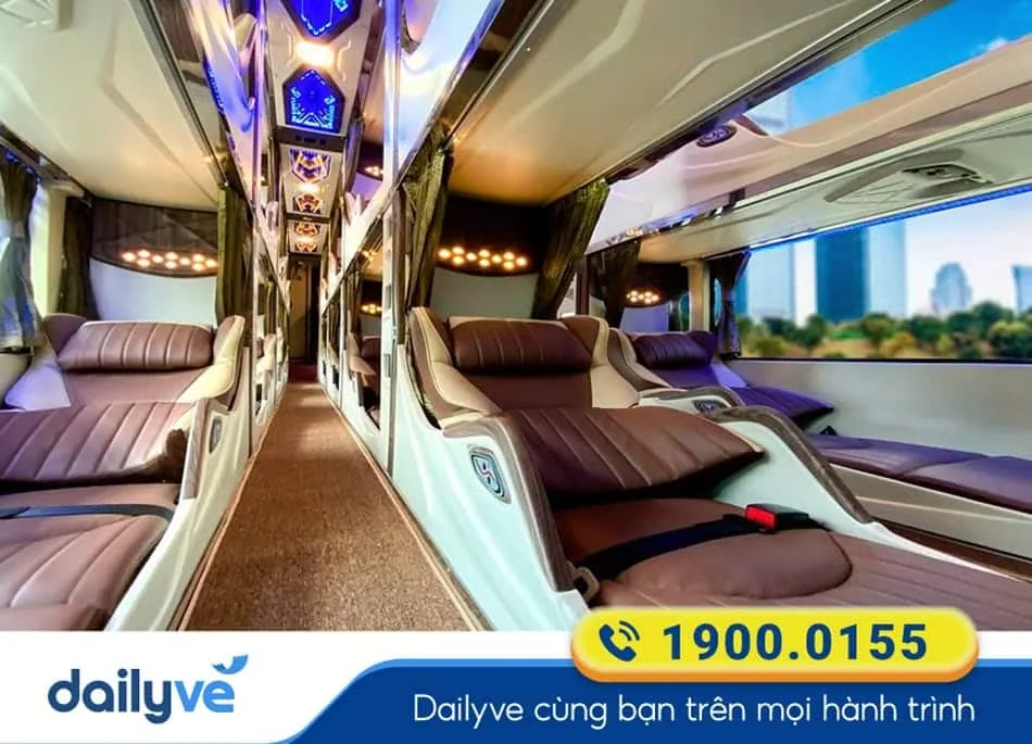 Thiết kế sang trọng xe Limousine 32 phòng của nhà xe Trekking