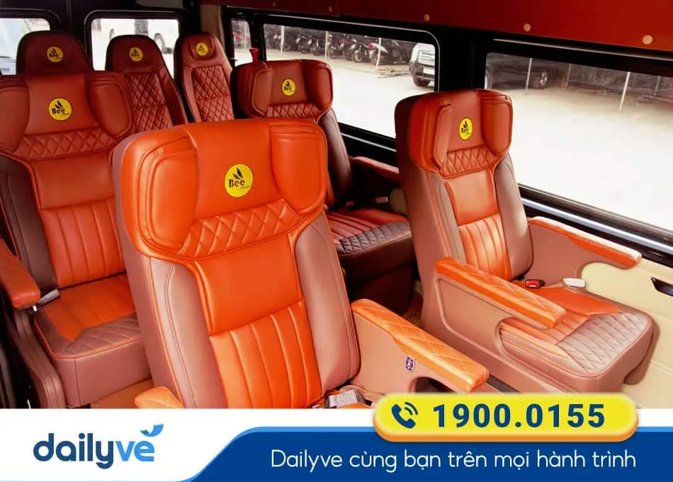Tiện ích xe Limousine 9 chỗ sang trọng của nhà xe BEEGROUP