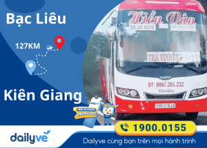 Vé xe từ Bạc Liêu đi Kiên Giang