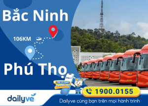 Vé xe từ Bắc Ninh đi Phú Thọ