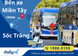 Vé xe từ Bến xe Miền Tây đi Sóc Trăng
