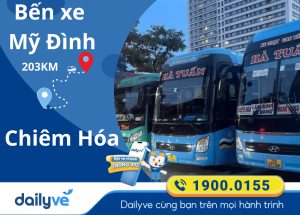 Vé xe từ Bến xe Mỹ Đình đi Chiêm Hóa