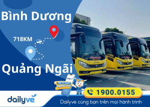 Vé xe từ Bình Dương đi Quảng Ngãi