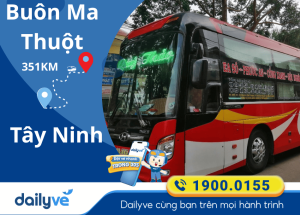 Vé xe từ Buôn Ma Thuột đi Tây Ninh