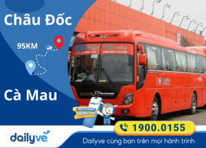 Vé xe từ Châu Đốc đi Cà Mau