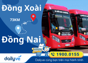 Vé xe từ Đồng Xoài đi Đồng Nai
