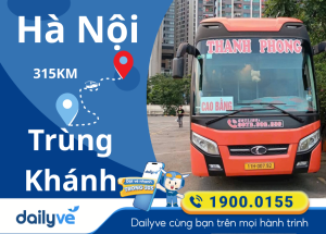 Vé xe từ Hà Nội đi Trùng Khánh