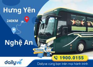 Vé xe từ Hưng Yên đi Nghệ An