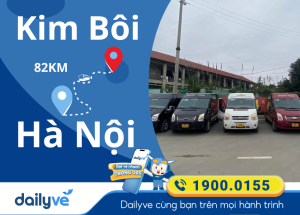 Vé xe từ Kim Bôi đi Hà Nội