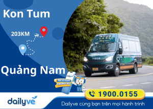 Vé xe từ Kon Tum đi Quảng Nam