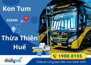 Vé xe từ Kon Tum đi Thừa Thiên Huế