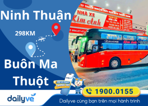 Vé xe từ Ninh Thuận đi Buôn Ma Thuột