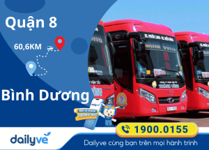 Vé xe từ Quận 8 đi Bình Dương
