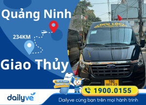 Vé xe từ Quảng Ninh đi Giao Thủy