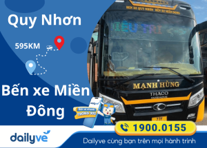 Vé xe từ Quy Nhơn đi Bến xe Miền Đông