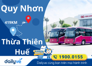 Vé xe từ Quy Nhơn đi Thừa Thiên Huế