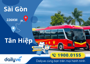 Vé xe từ Sài Gòn đi Tân Hiệp