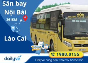 Vé xe từ Sân bay Nội Bài đi Lào Cai