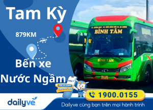 Vé xe từ Tam Kỳ đi Bến xe Nước Ngầm