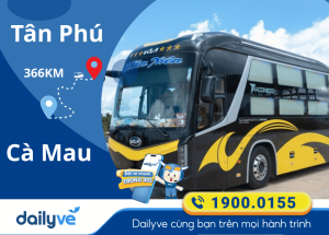 Vé xe từ Tân Phú đi Cà Mau