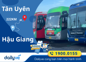 Vé xe từ Tân Uyên đi Hậu Giang