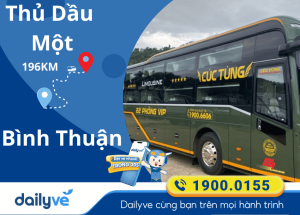 Vé xe từ Thủ Dầu Một đi Bình Thuận