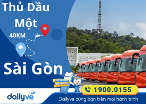 Vé xe từ Thủ Dầu Một đi Sài Gòn