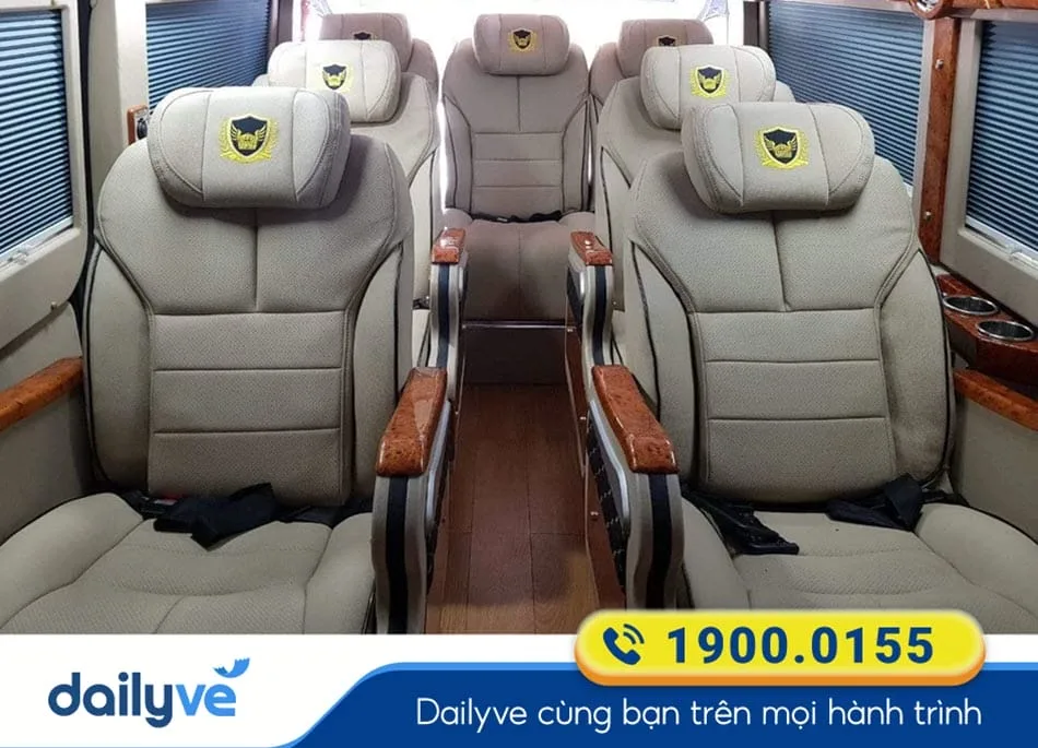 Dòng xe Limousine 9 chỗ sang trọng của nhà xe Anh Dũng