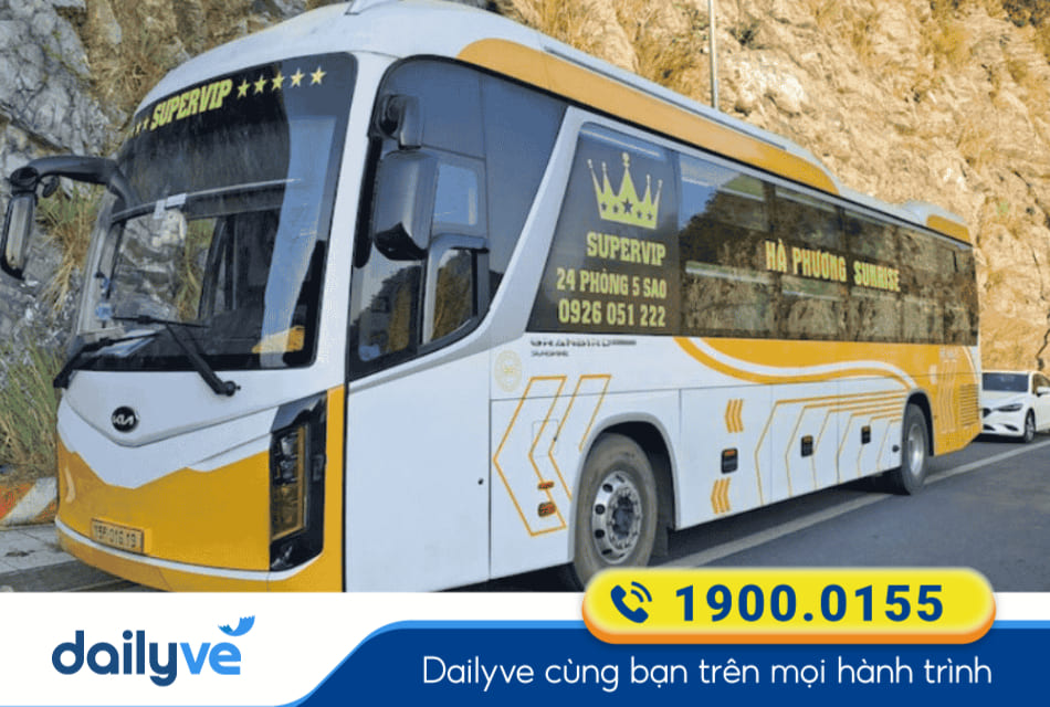 Nhà xe Hà Phương Sunrise từ Nam Từ Liêm đi Yên Bái