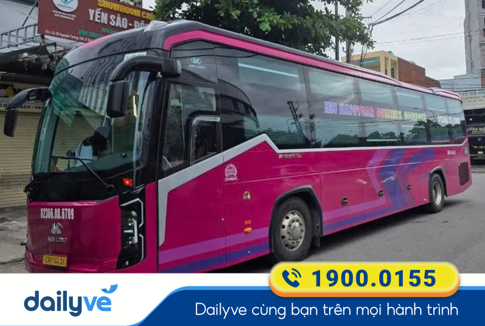 Nhà xe HM Happycar từ Tuy Hòa đi Đồng Hới