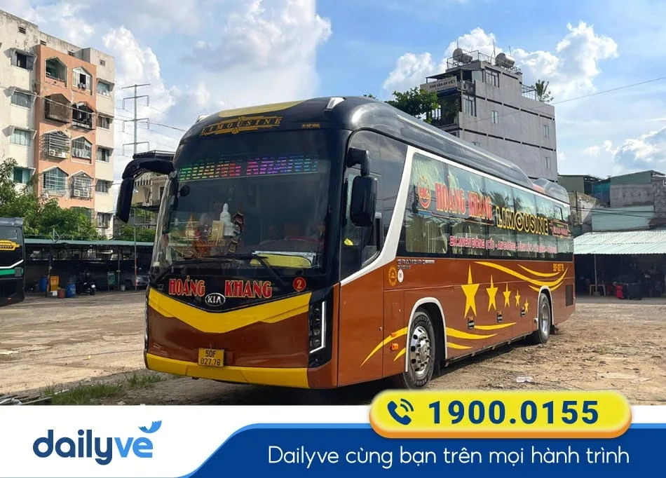 Nhà xe Hoàng Khang tuyến xe Sài Gòn đi Bình Định giá tốt