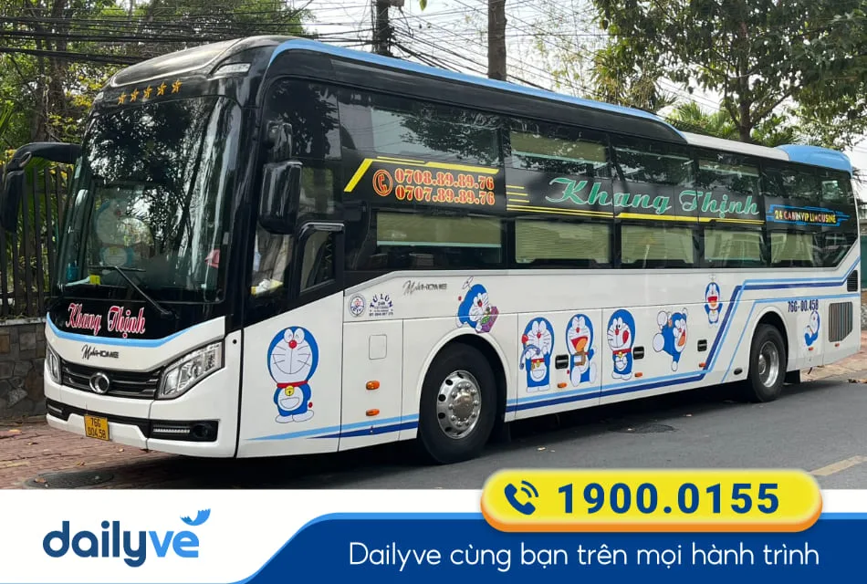 Nhà xe Khanh Thịnh từ Phù Mỹ đi Thủ Đức