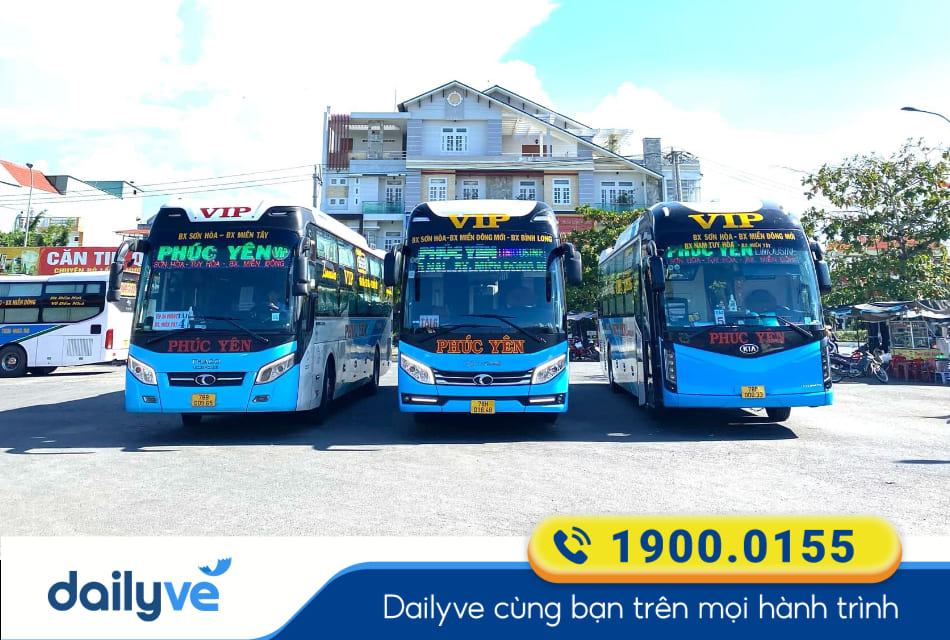 Nhà xe Phúc Yên từ Phú Yên đi Bình Phước