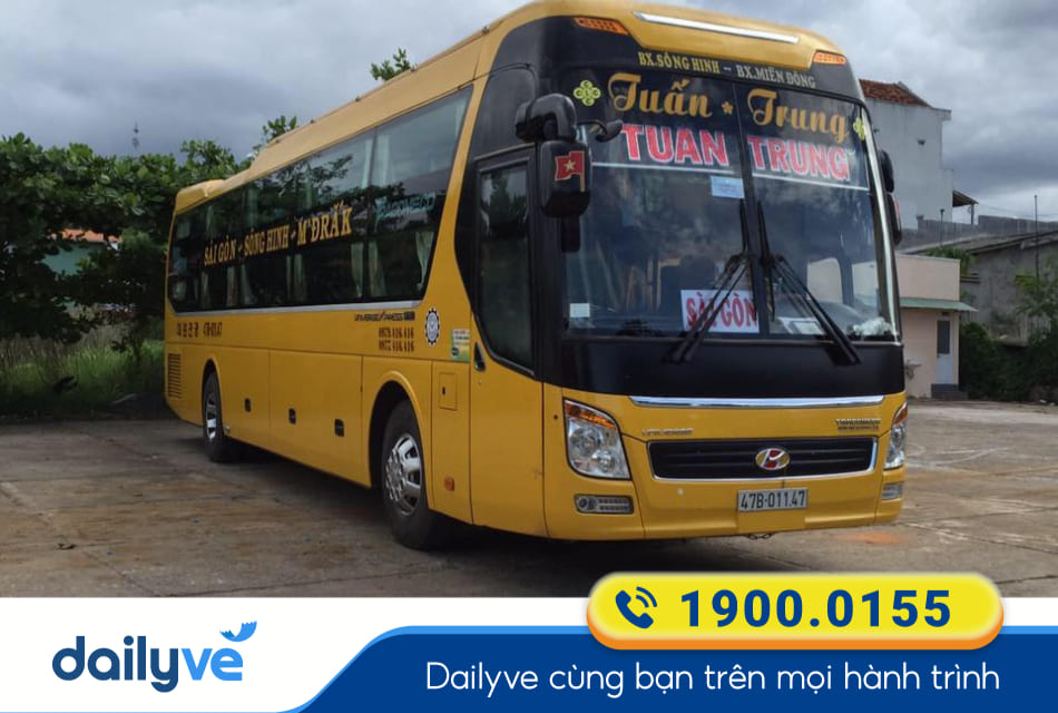 Nhà xe Tuấn Trung từ Tân Uyên đi Đăk Mil