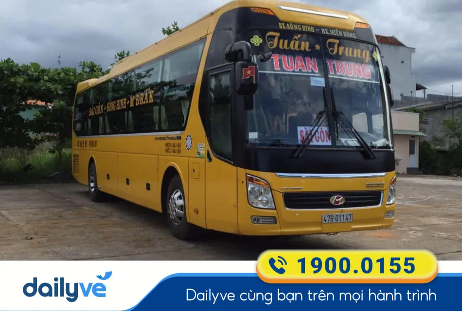 Nhà xe Tuấn Trung từ Tân Uyên đi Đăk Mil