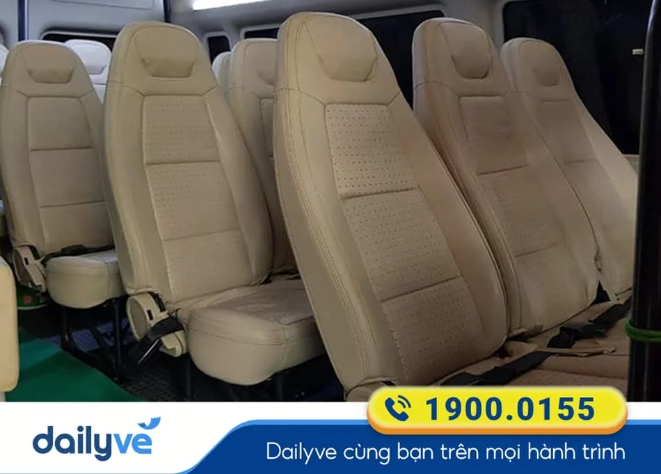 Nội thất sang trọng của nhà xe A Vương