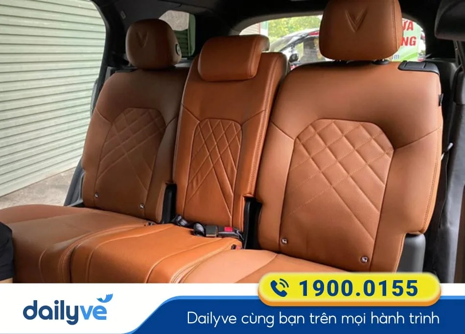 Tiện nghi hiện đại xe ghế ngồi 7 chỗ của nhà xe Gia Phát