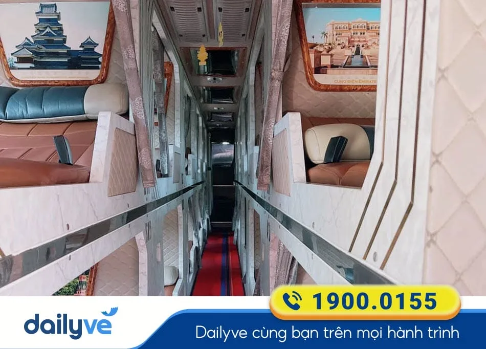 Tiện nghi sang trọng xe Limousine 21 phòng của nhà xe Anh Khang