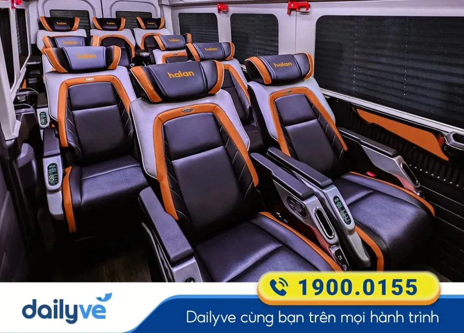 Tiện nghi xe Limousine hiện đại của nhà xe Halan Buslines