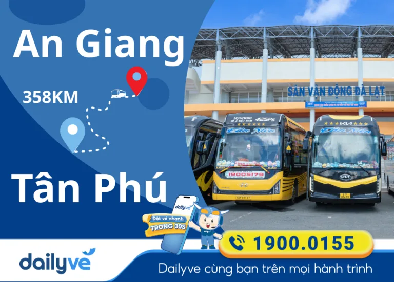 Vé xe từ An Giang đi Tân Phú