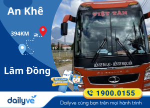 Vé xe từ An Khê đi Lâm Đồng