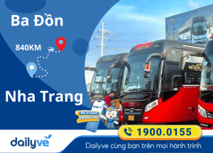 Vé xe từ Ba Đồn đi Nha Trang